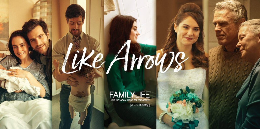 Cover photos for the feature film, "Like Arrows" by FamilyLife.